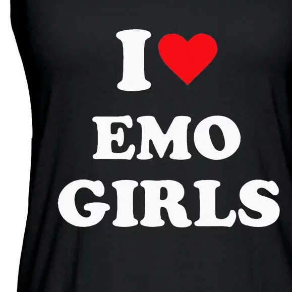 I Love Emo Ladies Essential Flowy Tank