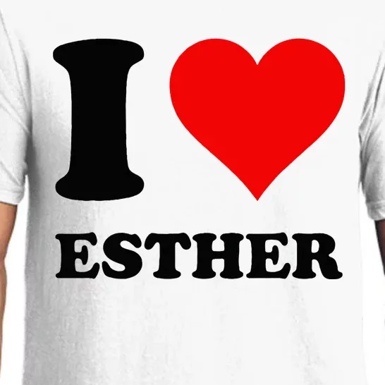 I Love Esther Pajama Set