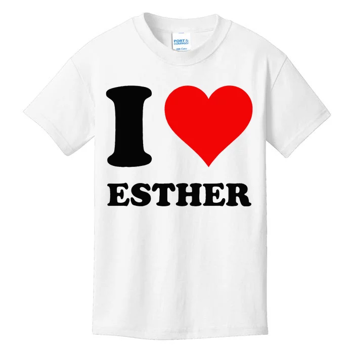 I Love Esther Kids T-Shirt