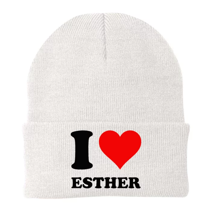 I Love Esther Knit Cap Winter Beanie