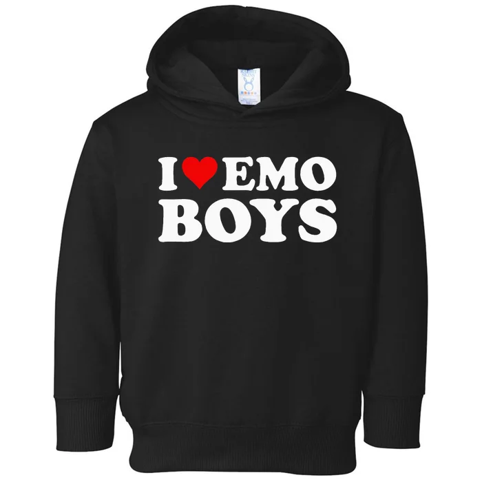 I Love Emo Toddler Hoodie