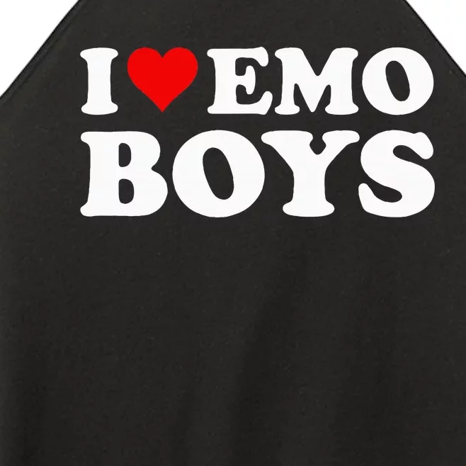 I Love Emo Women’s Perfect Tri Rocker Tank