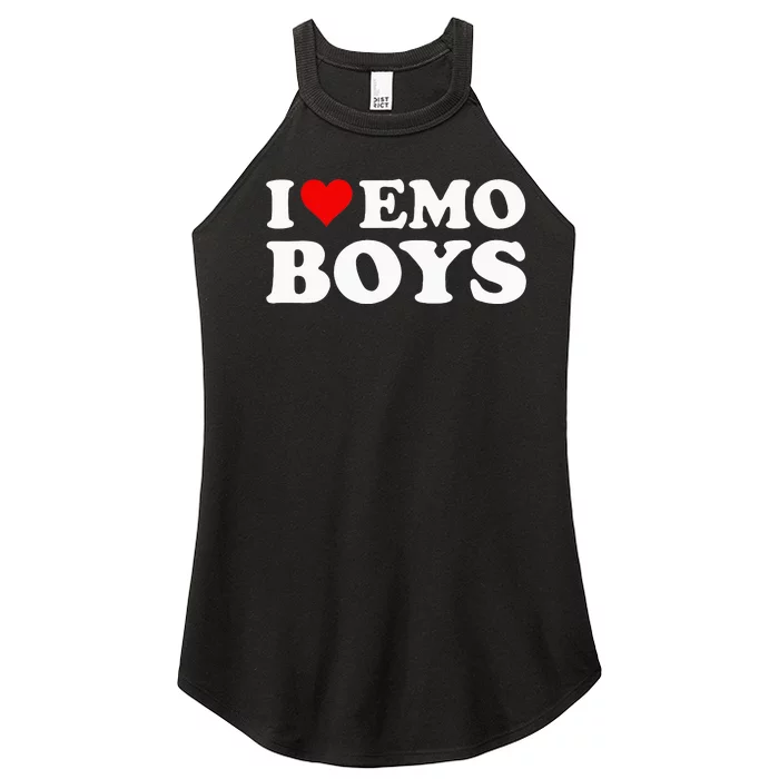 I Love Emo Women’s Perfect Tri Rocker Tank