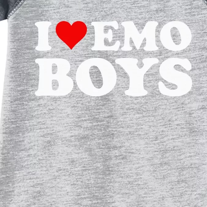 I Love Emo Infant Baby Jersey Bodysuit