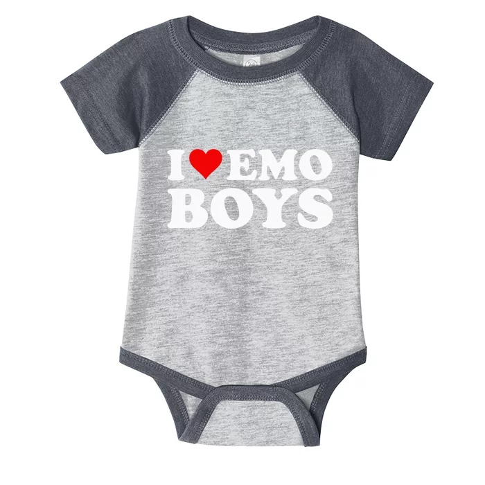 I Love Emo Infant Baby Jersey Bodysuit