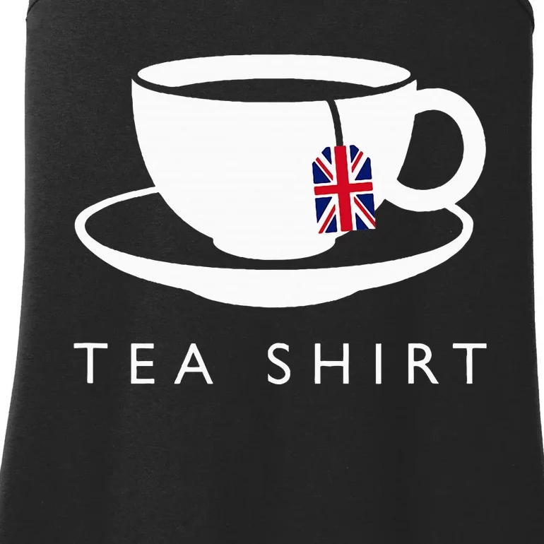 I Love English Tea Uk Flag Fun Novelty Souvenir Memorabilia Ladies Essential Tank