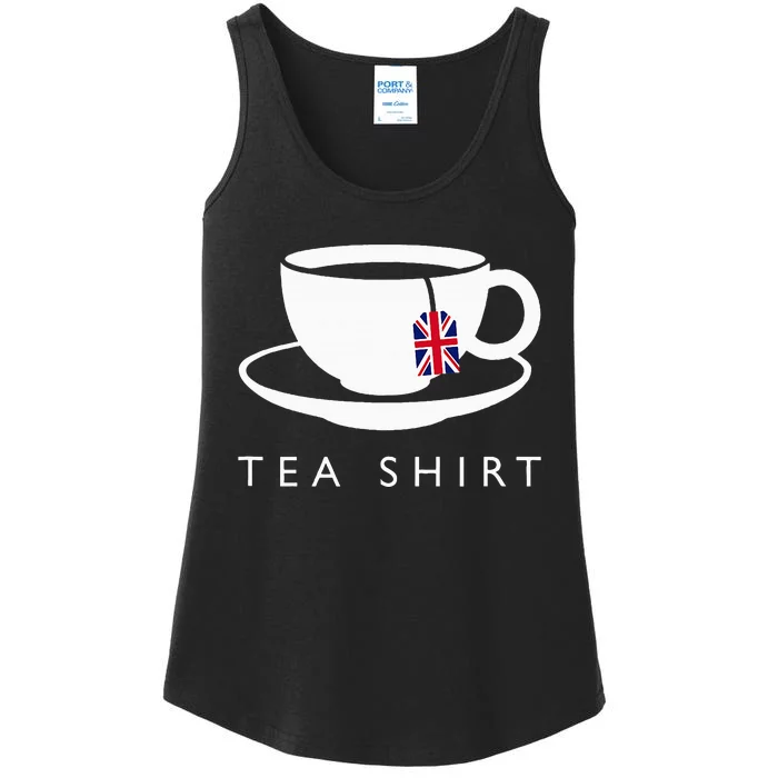 I Love English Tea Uk Flag Fun Novelty Souvenir Memorabilia Ladies Essential Tank