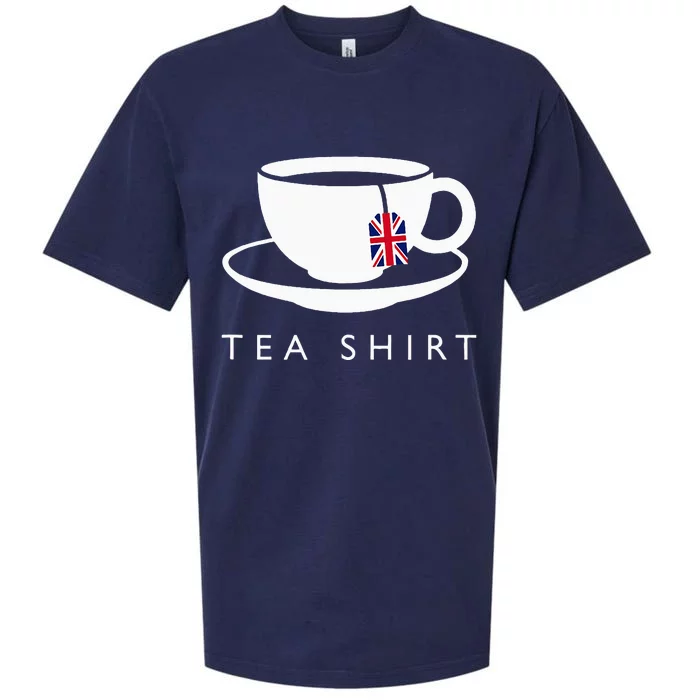 I Love English Tea Uk Flag Fun Novelty Souvenir Memorabilia Sueded Cloud Jersey T-Shirt