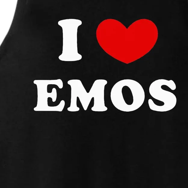 I Love Emos Ladies Tri-Blend Wicking Tank