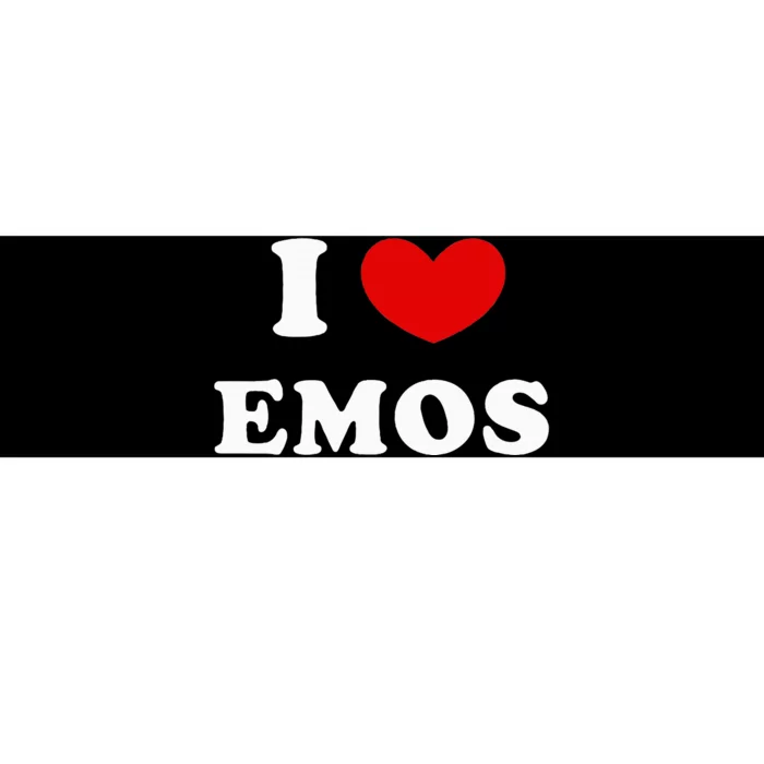 I Love Emos Bumper Sticker