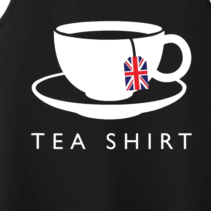 I Love English Tea Uk Flag Fun Novelty Souvenir Memorabilia Performance Tank