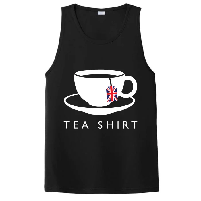 I Love English Tea Uk Flag Fun Novelty Souvenir Memorabilia Performance Tank