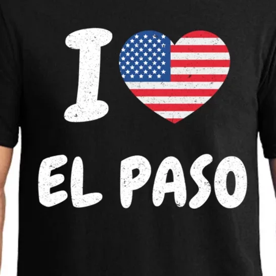 I Love El Paso Usa Cute Gift Pajama Set