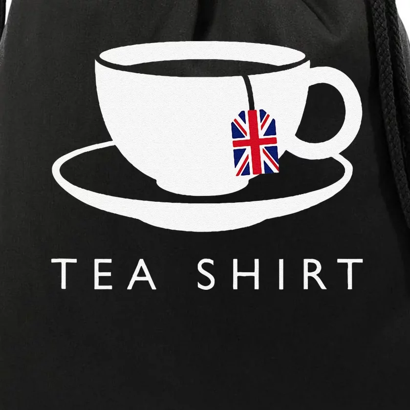 I Love English Tea Uk Flag Fun Novelty Souvenir Memorabilia Gift Drawstring Bag