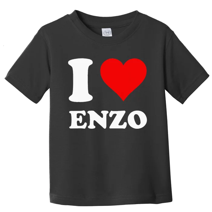 I Love Enzo Toddler T-Shirt