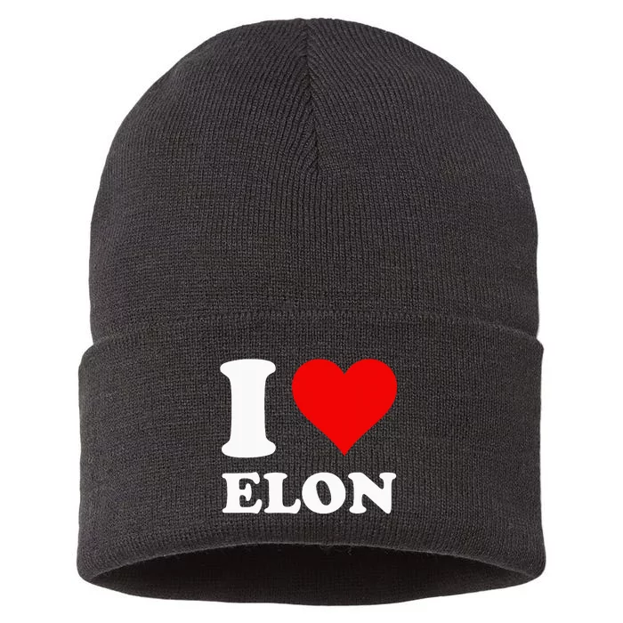 I Love Elon Sustainable Knit Beanie