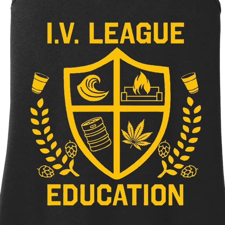 Iv League Education I Partied In Isla Vista Ladies Essential Tank