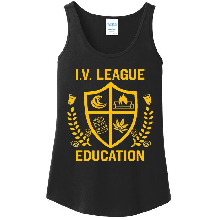 Iv League Education I Partied In Isla Vista Ladies Essential Tank