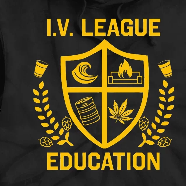 Iv League Education I Partied In Isla Vista Tie Dye Hoodie