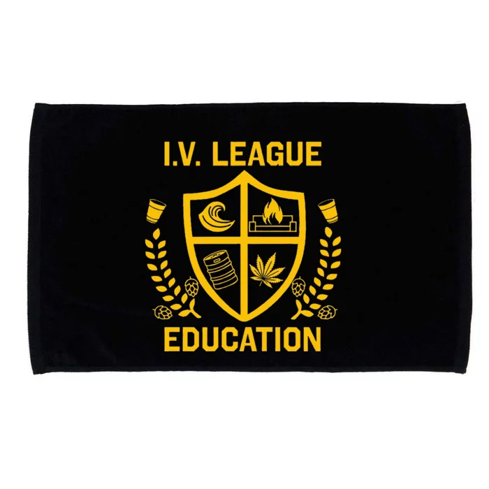 Iv League Education I Partied In Isla Vista Microfiber Hand Towel