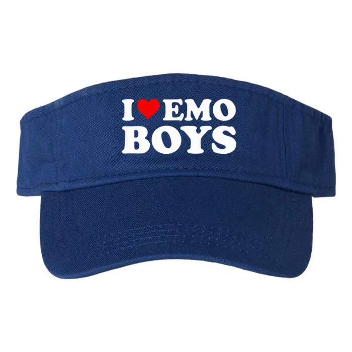 I Love Emo Boy Valucap Bio-Washed Visor