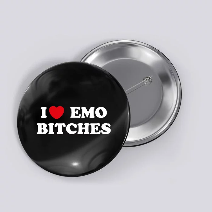 I Love Emo Bitches T Shirt I Heart Emo Tee Funny Emo Kid Button