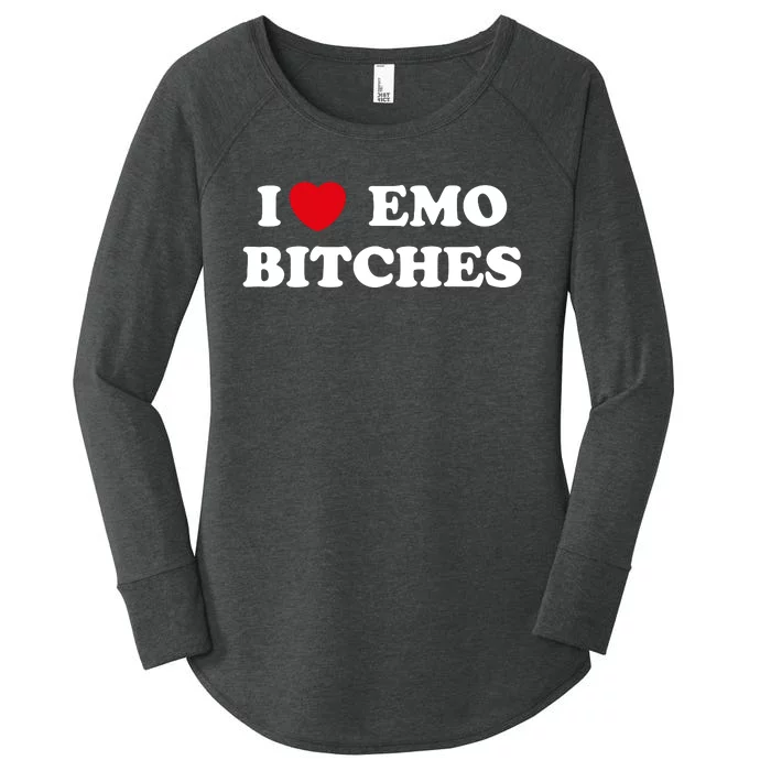 I Heart Emo Girls Funny Quote Red Heart Emo Girl Style T-Shirt