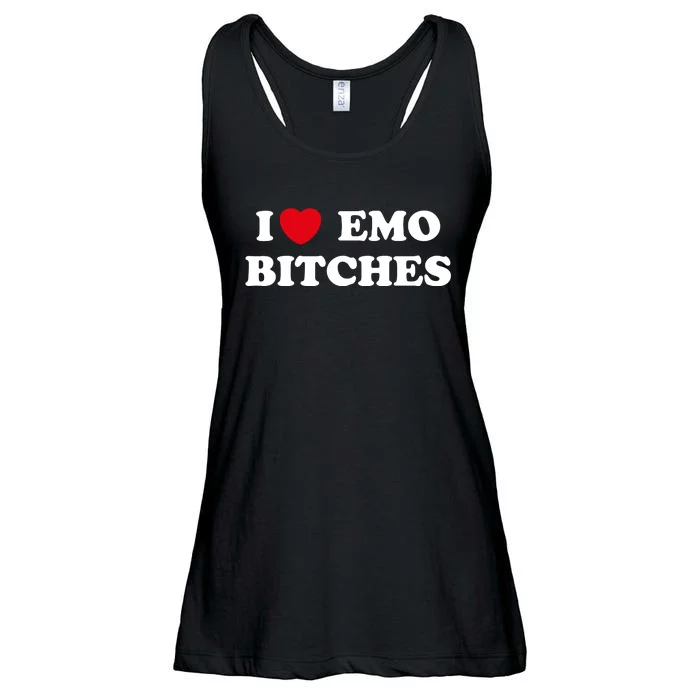 I Love Emo Bitches T Shirt I Heart Emo Tee Funny Emo Kid Ladies Essential Flowy Tank