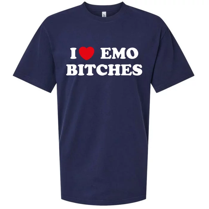 I Love Emo Bitches T Shirt I Heart Emo Tee Funny Emo Kid Sueded Cloud Jersey T-Shirt