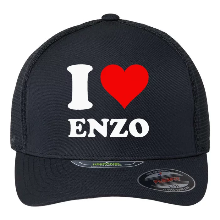 I Love Enzo Flexfit Unipanel Trucker Cap