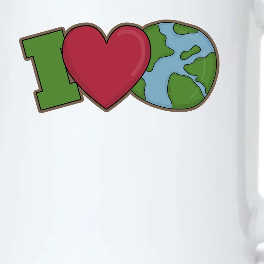 I Love Earth Nature Black Color Changing Mug