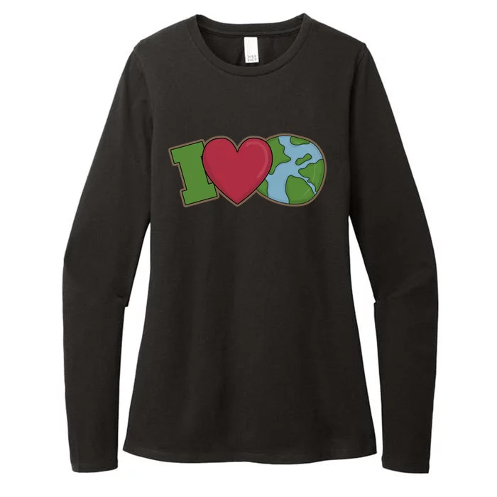 I Love Earth Nature Womens CVC Long Sleeve Shirt