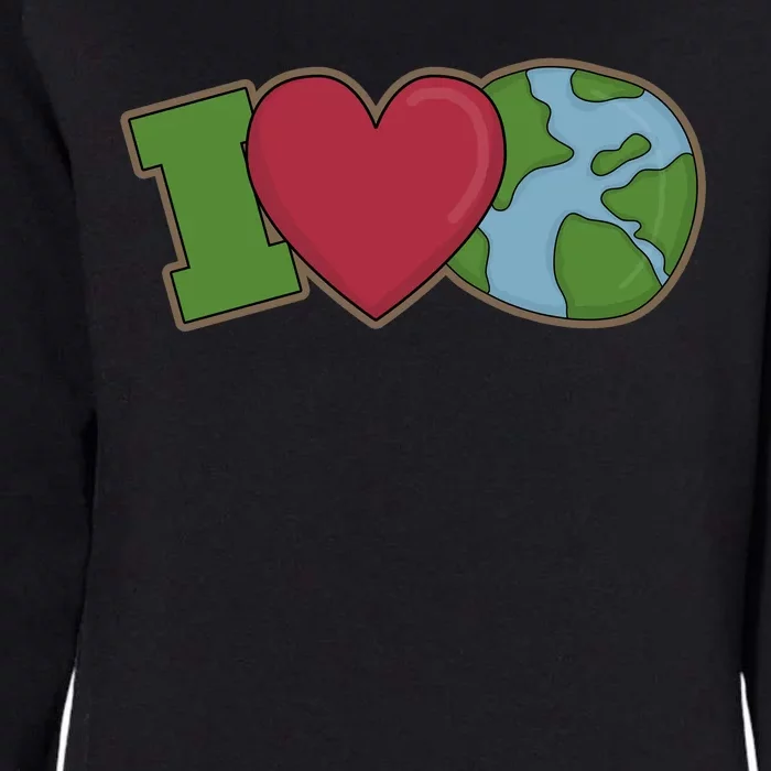 I Love Earth Nature Womens California Wash Sweatshirt