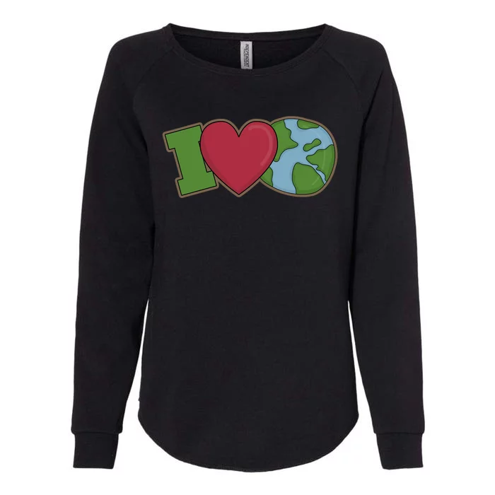 I Love Earth Nature Womens California Wash Sweatshirt