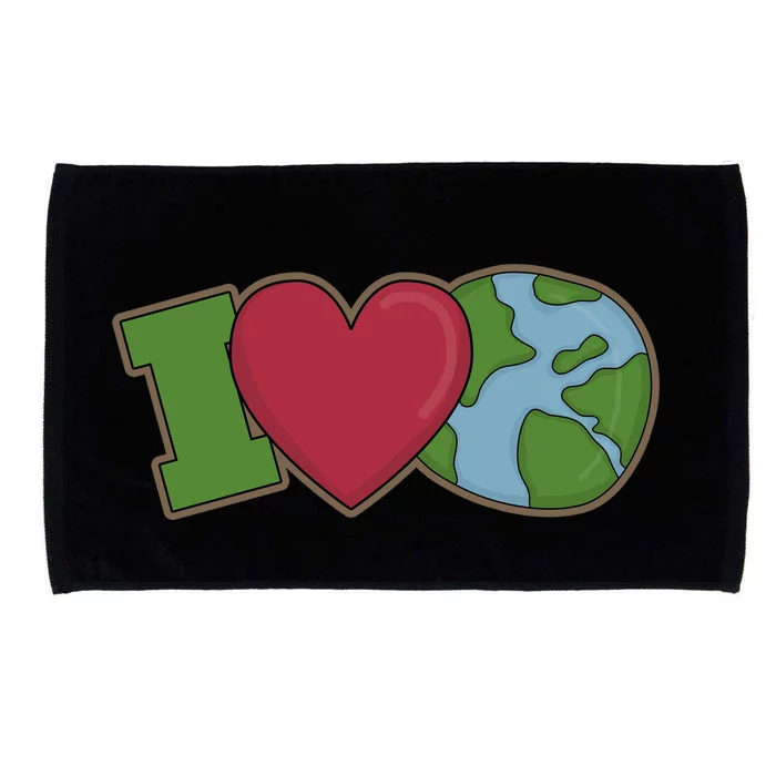 I Love Earth Nature Microfiber Hand Towel