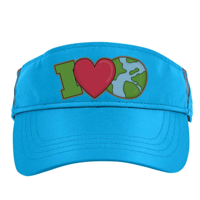 I Love Earth Nature Adult Drive Performance Visor