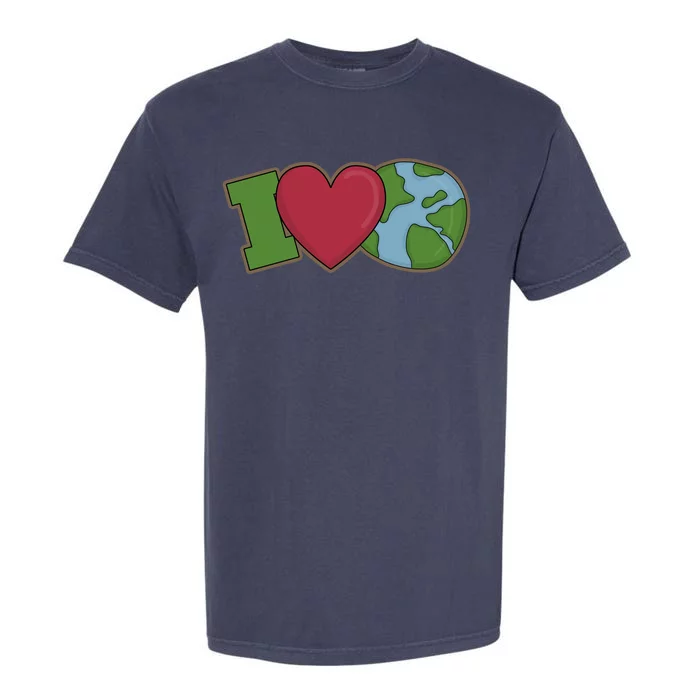 I Love Earth Nature Garment-Dyed Heavyweight T-Shirt