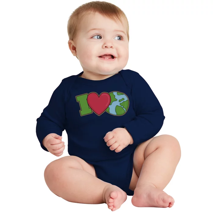 I Love Earth Nature Baby Long Sleeve Bodysuit