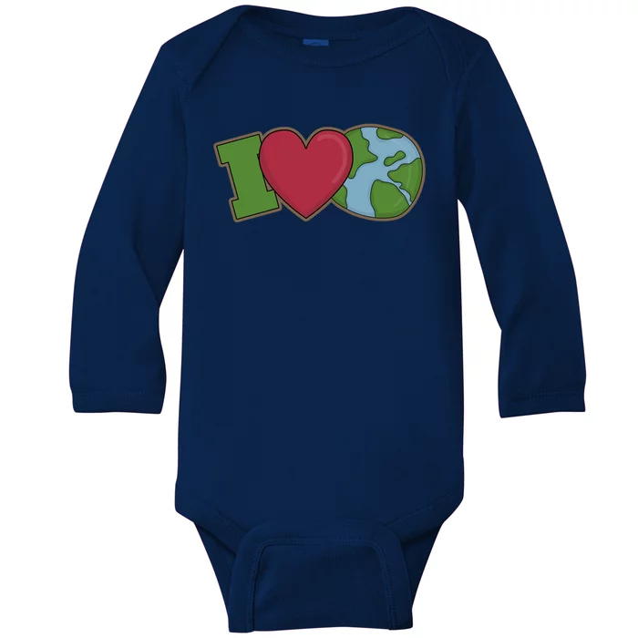 I Love Earth Nature Baby Long Sleeve Bodysuit