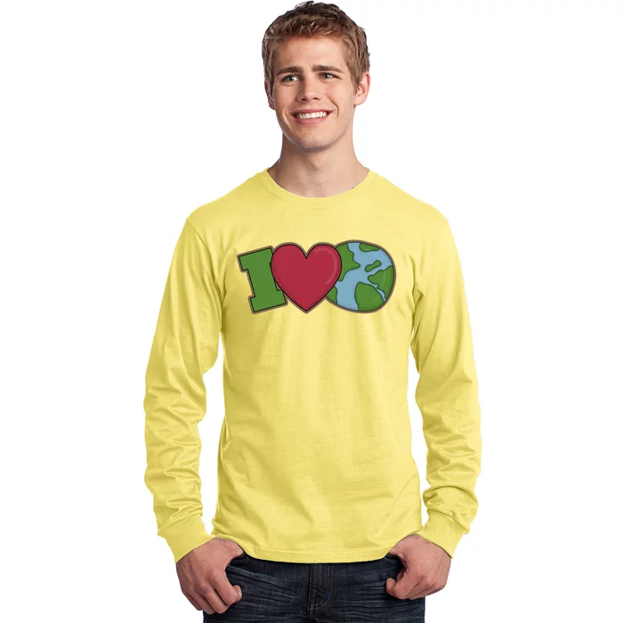 I Love Earth Nature Long Sleeve Shirt