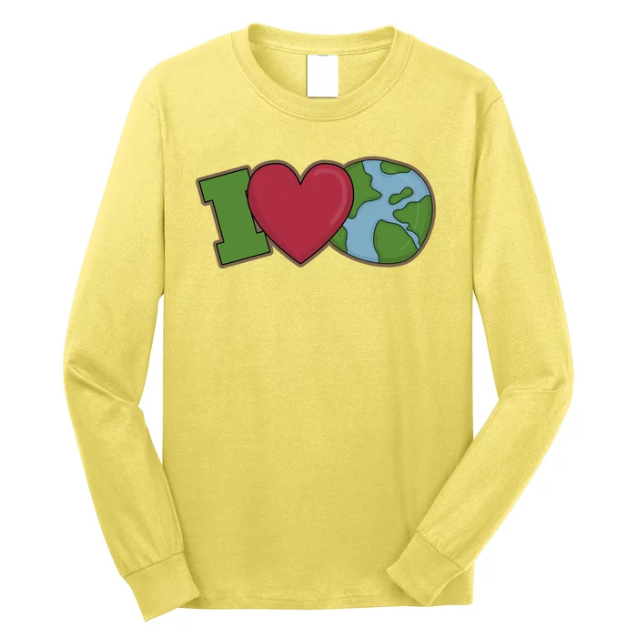 I Love Earth Nature Long Sleeve Shirt