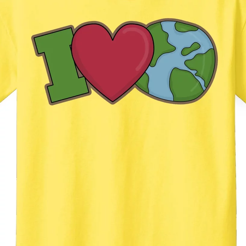 I Love Earth Nature Kids T-Shirt