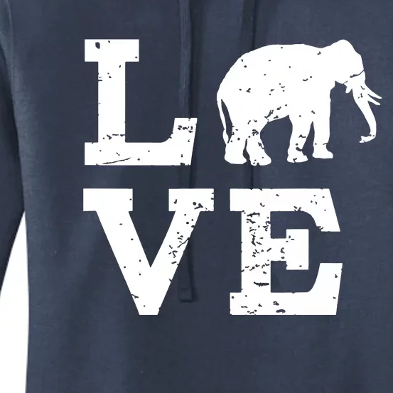 I Love Elephants Women's Pullover Hoodie