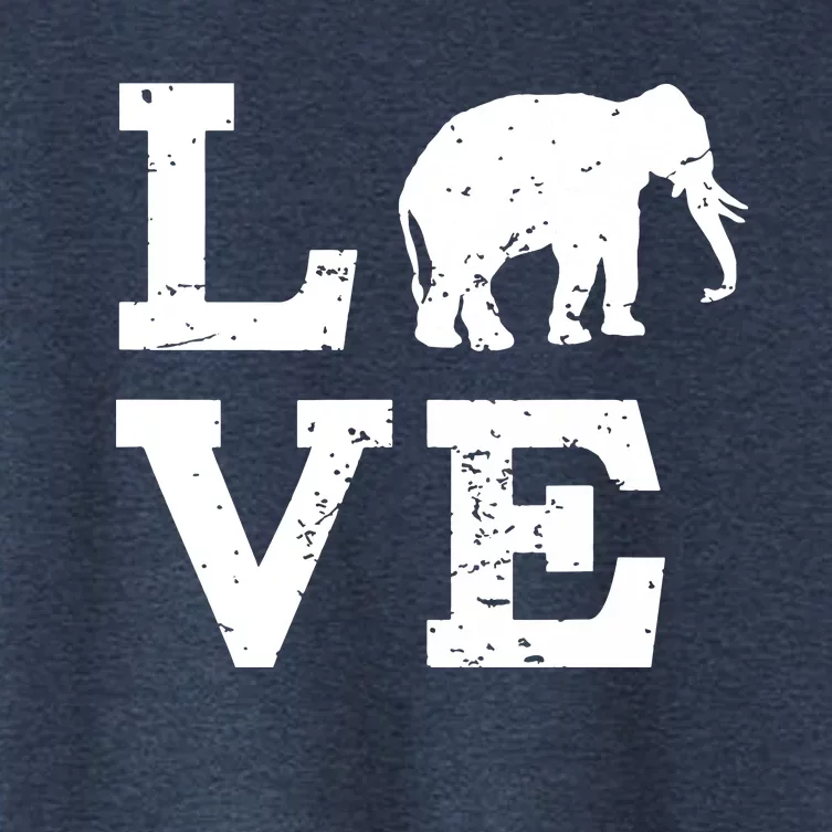 I Love Elephants Women's Crop Top Tee