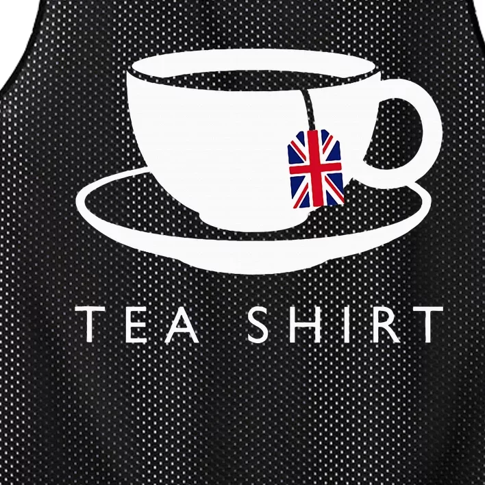 I Love English Tea Uk Flag Fun Novelty Souvenir Memorabilia Mesh Reversible Basketball Jersey Tank