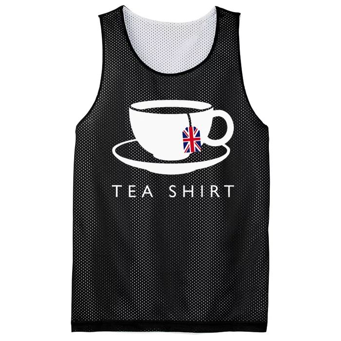 I Love English Tea Uk Flag Fun Novelty Souvenir Memorabilia Mesh Reversible Basketball Jersey Tank