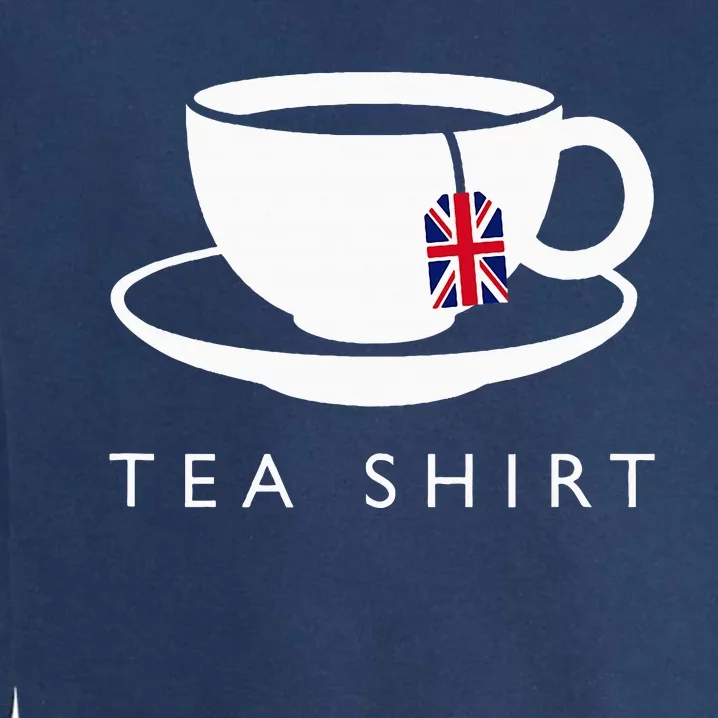 I Love English Tea Uk Flag Fun Novelty Souvenir Memorabilia Garment-Dyed Sweatshirt