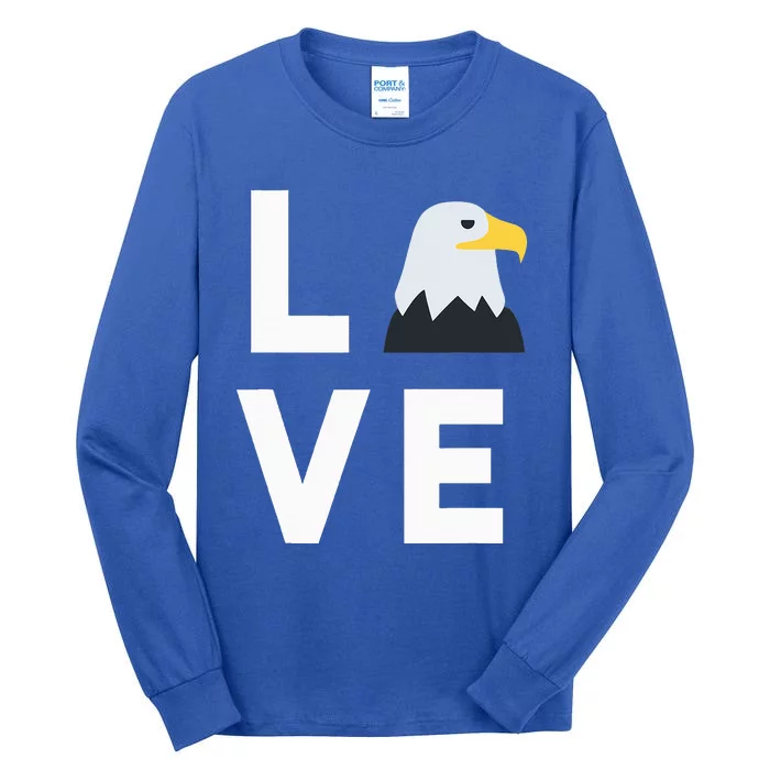 I Love E.agles Funny American Bald Eagle Lover Bird Tall Long Sleeve T-Shirt