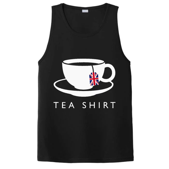 I Love English Tea UK Flag Fun Novelty Souvenir Memorabilia Performance Tank