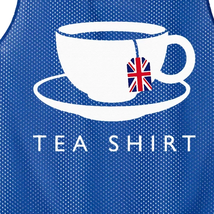 I Love English Tea UK Flag Fun Novelty Souvenir Memorabilia Mesh Reversible Basketball Jersey Tank